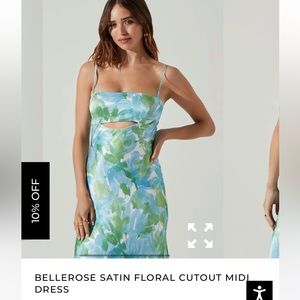 ASTR the Label Bellerose Satin dress
